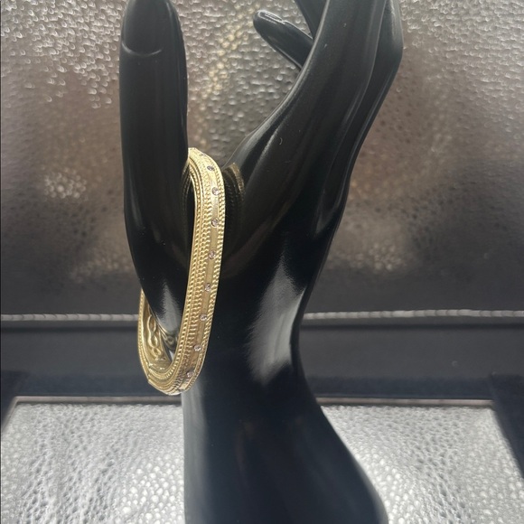 Gold Square Bangles - Picture 1 of 10